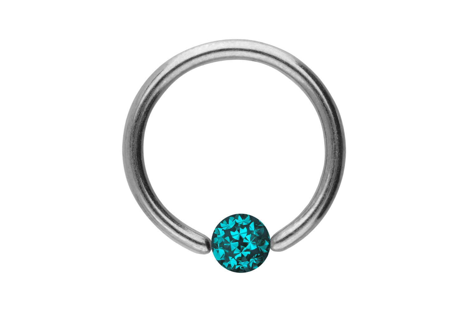Chirurgenstahl Klemmkugelring Piercing EPOXY-KUGEL